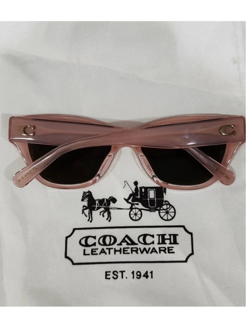 Coach RX Sunglasses Pink Cat Eye